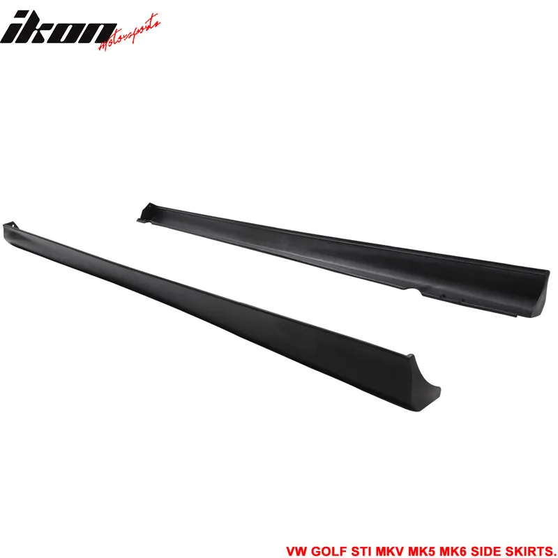 2006-2009 Volkswagen Golf GTI MK5 V-Style Side Skirts Rocker Panel PU
