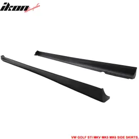 2006-2009 Volkswagen Golf GTI MK5 V-Style Side Skirts Rocker Panel PU
