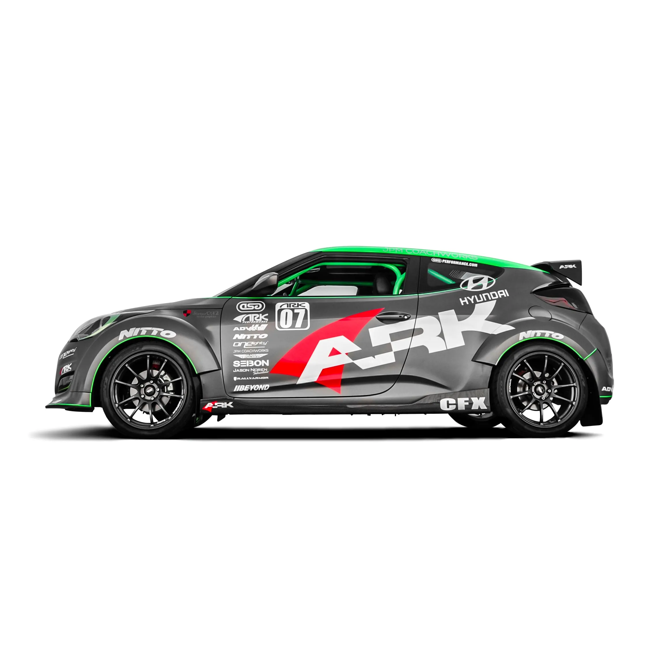2012-2017 Hyundai Veloster C-FX Carbon Fiber Side Skirts