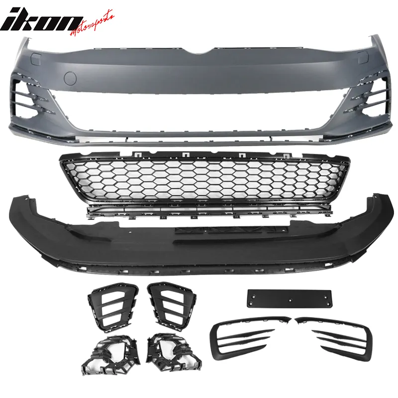 2017-2019 VW Golf MK7 7.5 GTI Front Bumper w/ Fog Lights Grille