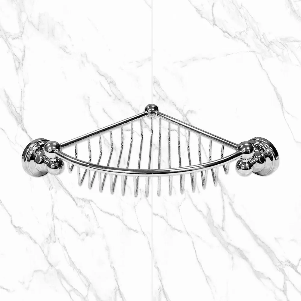 9” Arched Shower Corner Basket