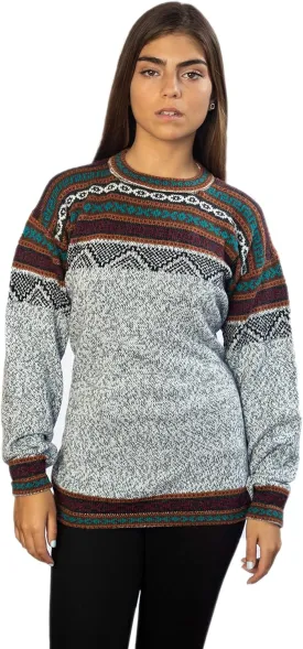 Alpaca Wool Sweater Women | Alpaca Wool Cardigan Women | Warm & Soft Alpaca Sweaters Women | Alpaka Fair Isle Sweater