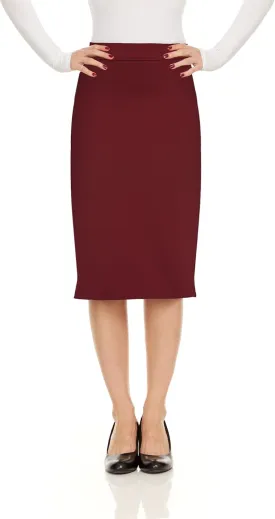 Baby'O Made in The USA Women's Pencil Skirt | Knee Length Pencil Skirt | Tailored Fit Bodycon Stretch Modest Pencil Skirts