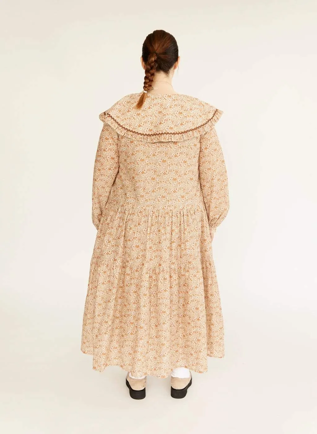 Beige Floral Sawyer Dress