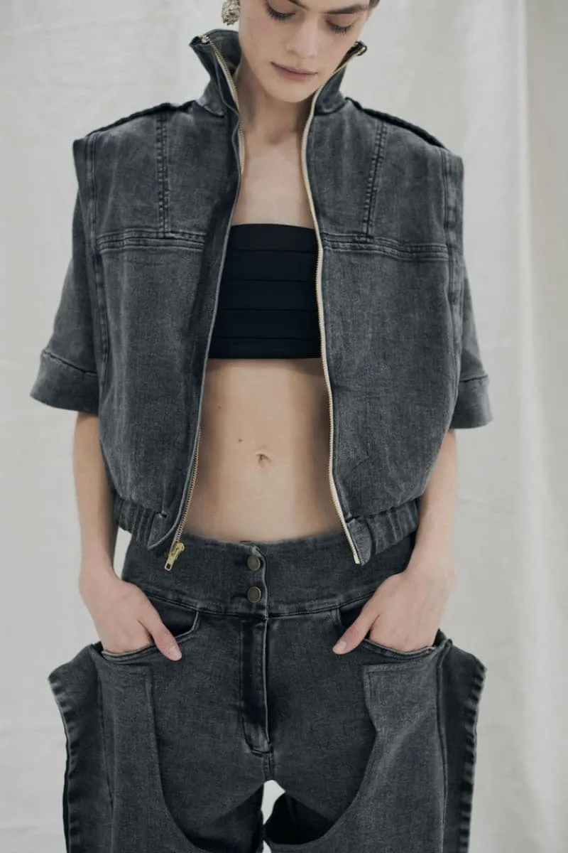 BLACK PAMELA BUSTIER