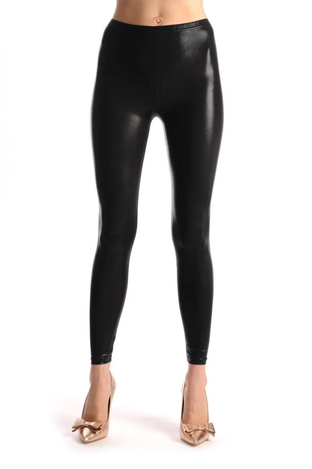 Black Sleak Silky Wet Look