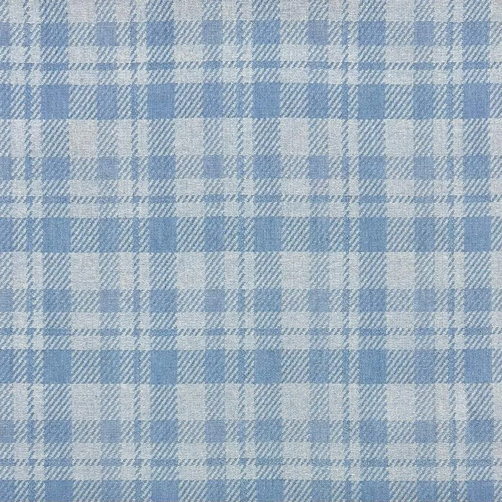 Checkered Jacquard Denim Fabric