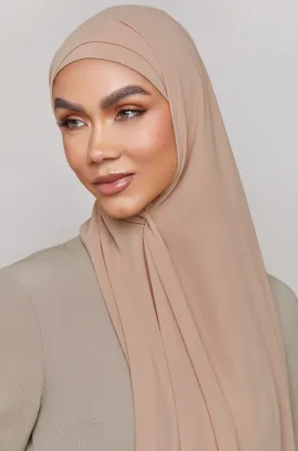 Chiffon LITE Hijab - Mahogany Rose