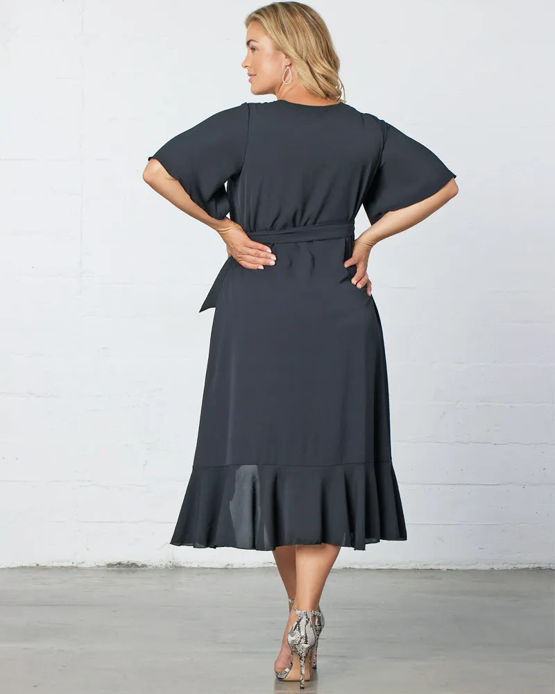 Chloe Crepe Wrap Dress