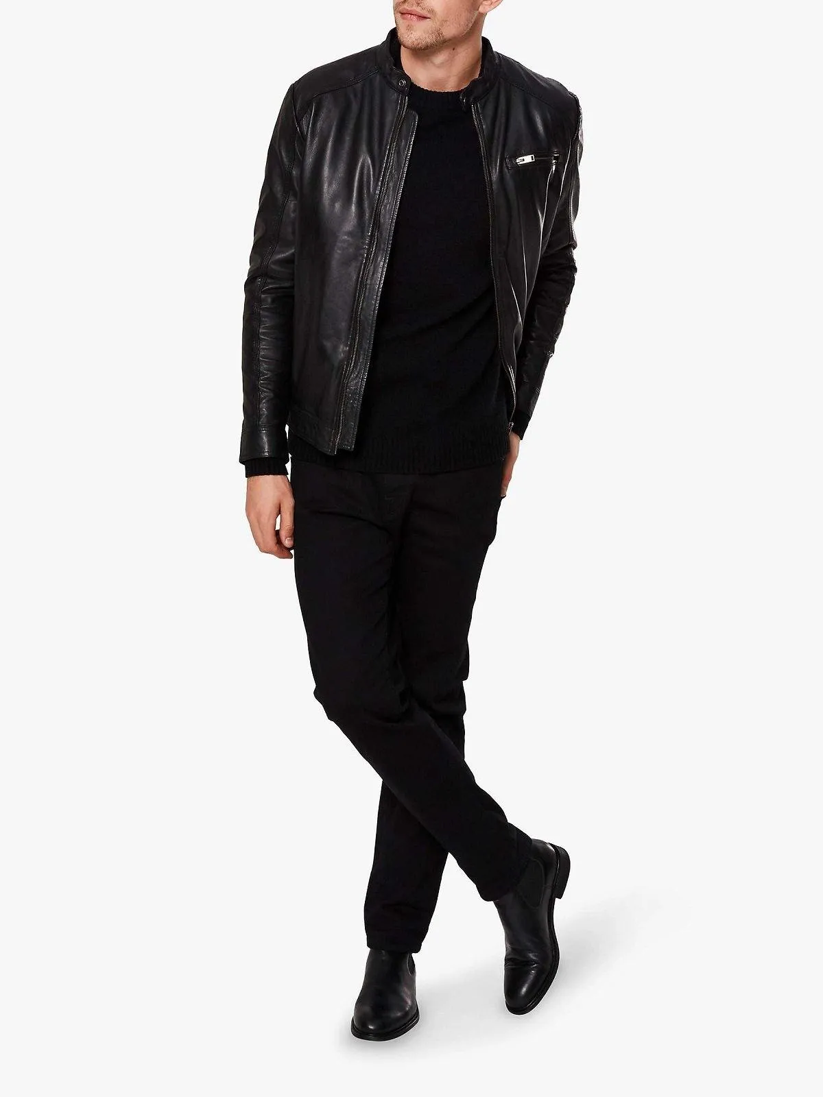 Classic Biker Jacket For Men