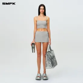 Compass Hug Skin Mini Skirt Dust Gray