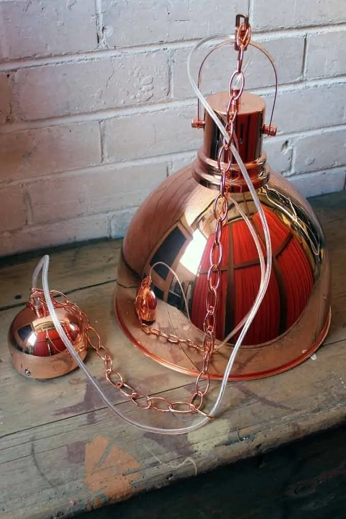 Copper Dome Pendant Light