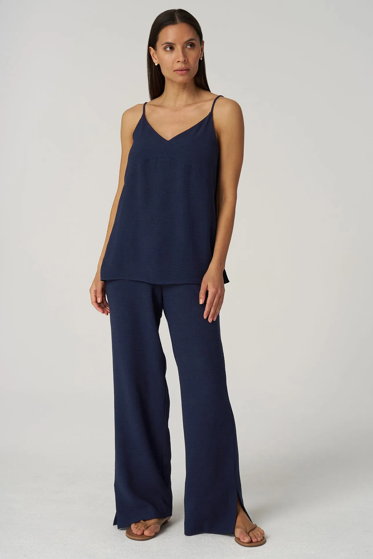 Crepe Gauze Long Cami