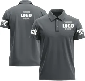 Custom Polo Shirts Desgin Your Own Embroidered Print Customized Text/Logo/Photo Personalized Golf Work Polo FrontBack