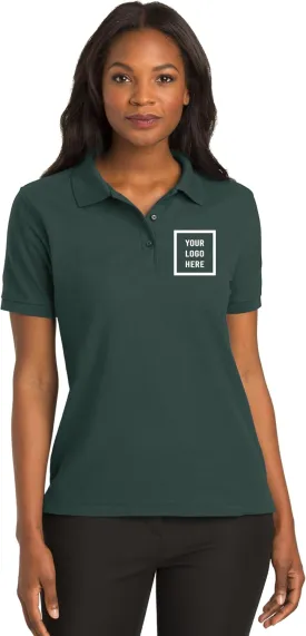 Custom Polo Shirts for Women Personalized Design Your Own Text Logo Name Embroidered Pique Blend Golf Shirt