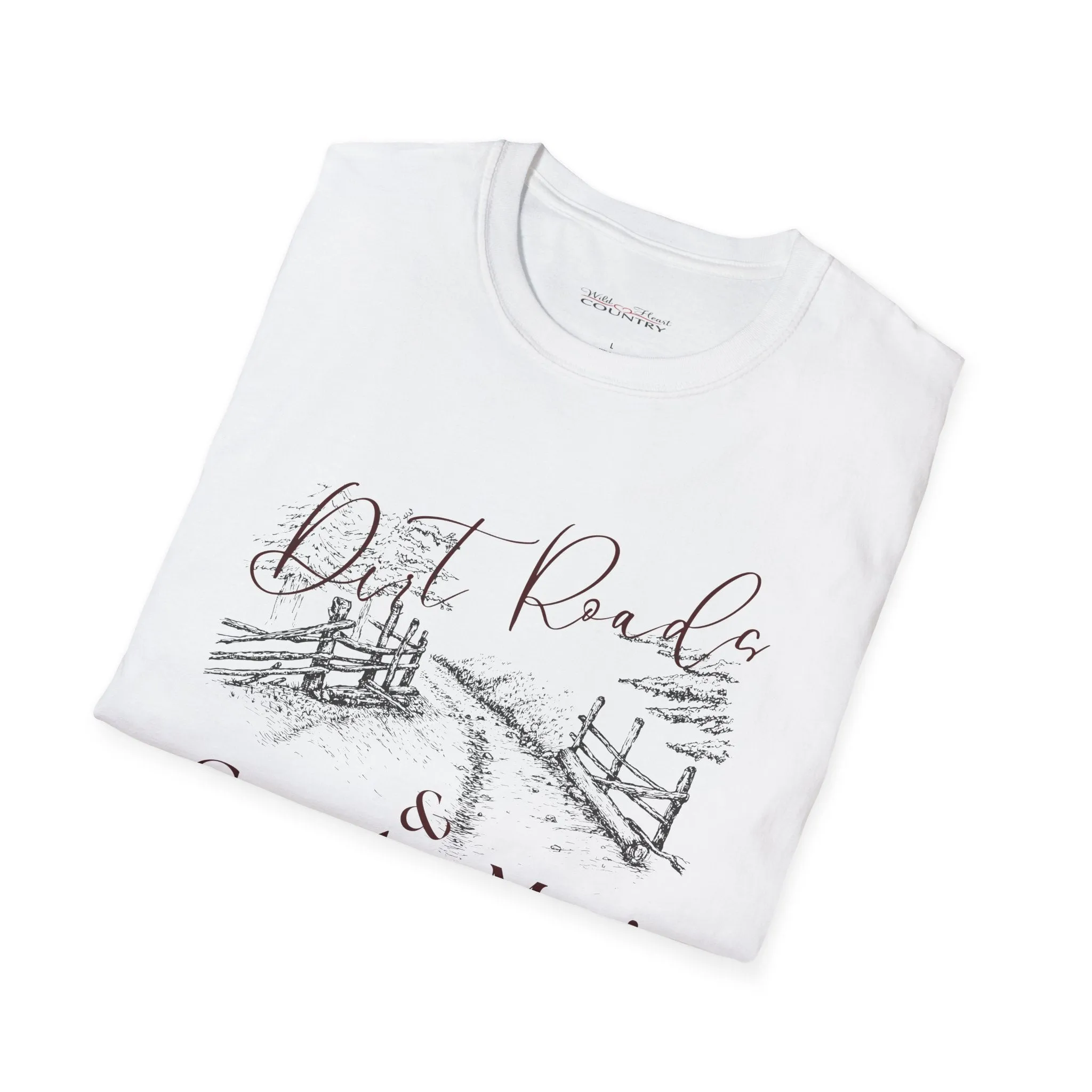 Dirt roads and Country Music Shows T-Shirt, Western T-shirt, Music T-Shirt