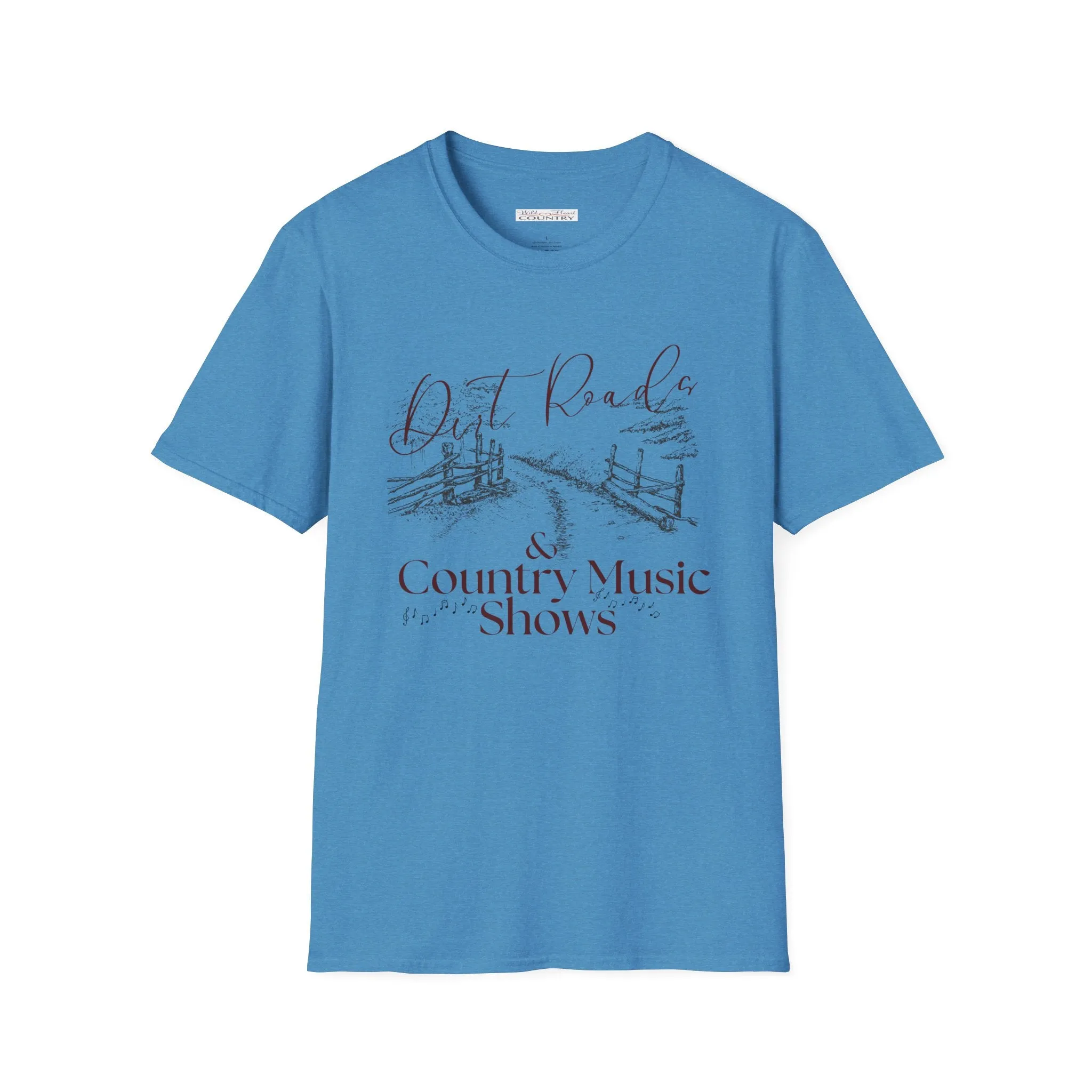 Dirt roads and Country Music Shows T-Shirt, Western T-shirt, Music T-Shirt