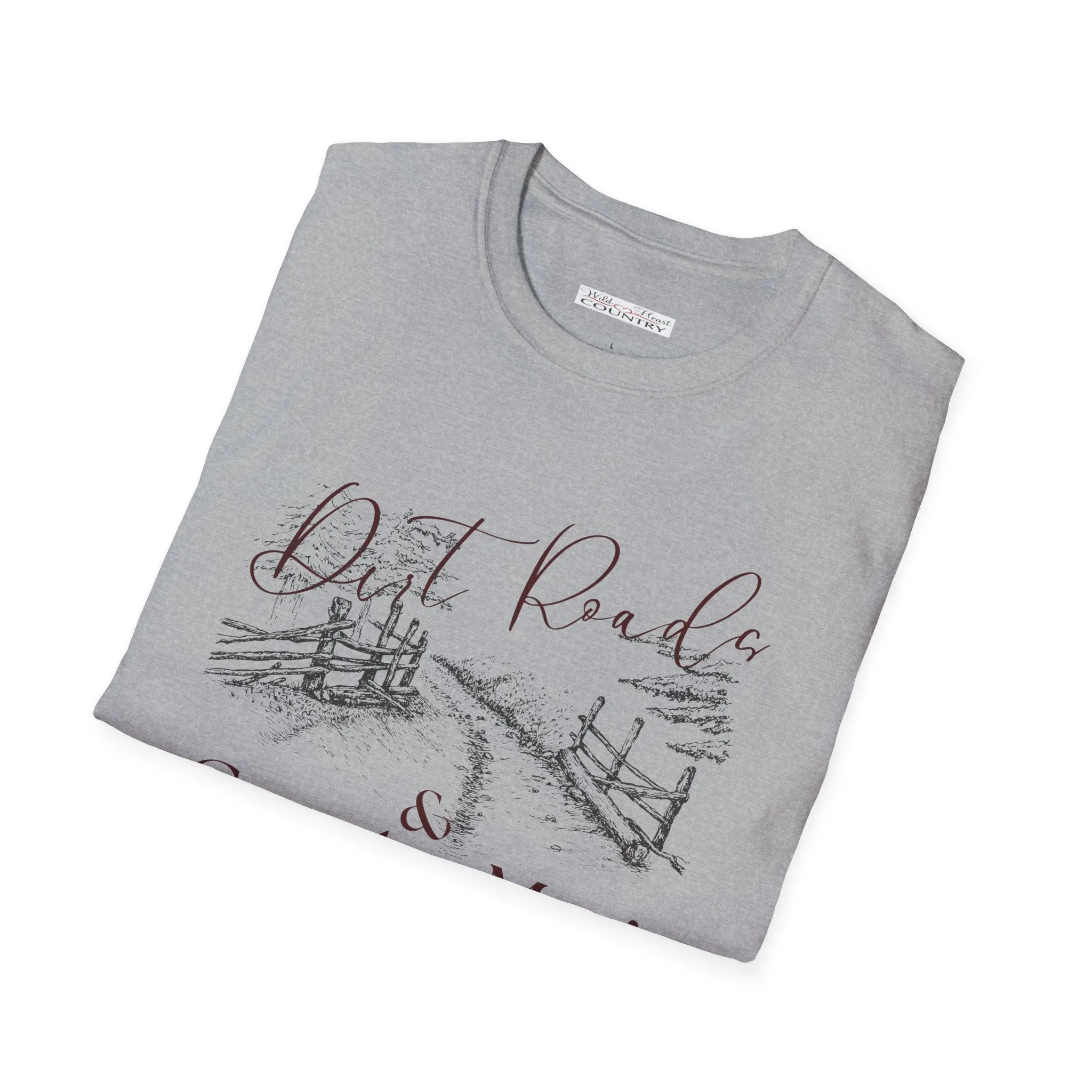 Dirt roads and Country Music Shows T-Shirt, Western T-shirt, Music T-Shirt