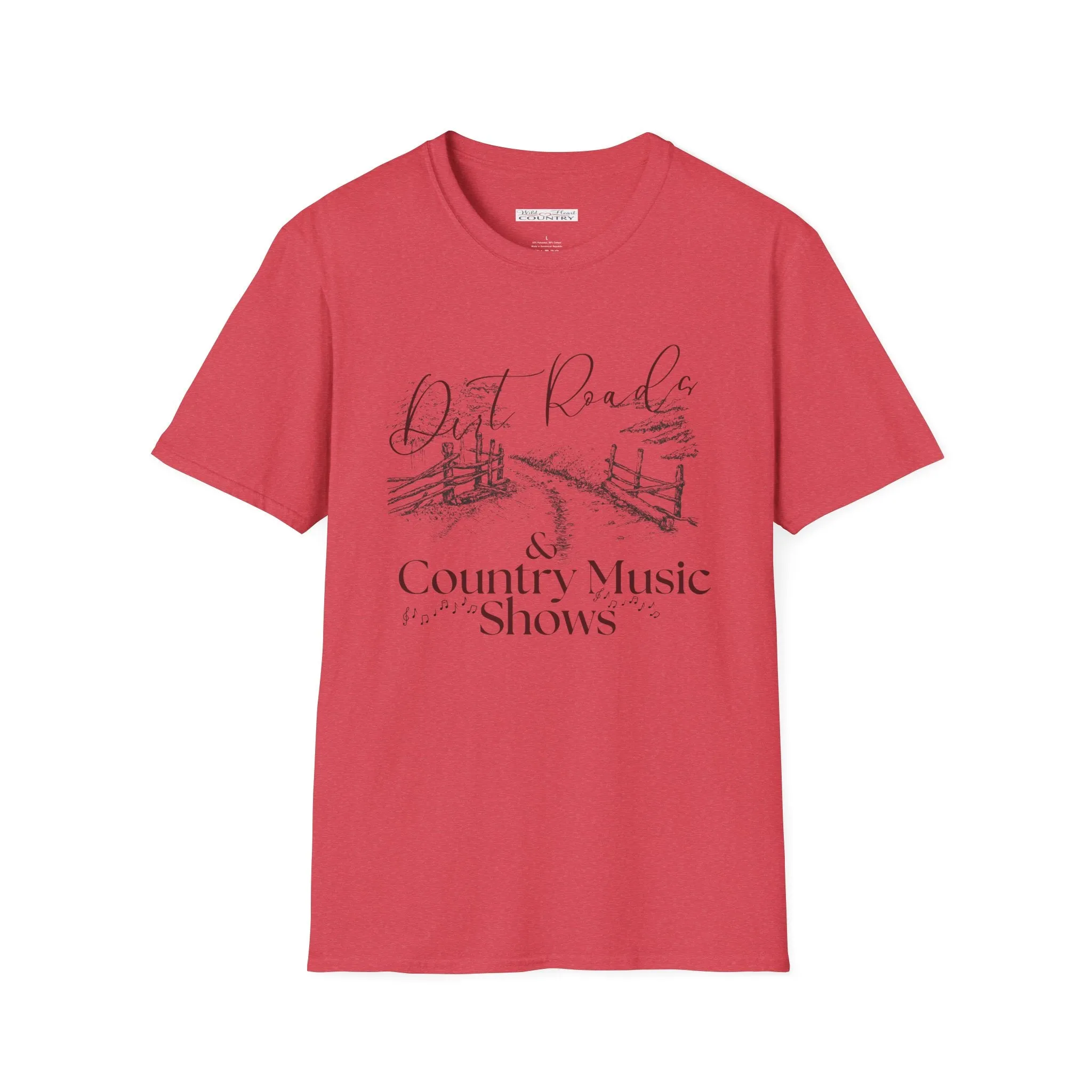 Dirt roads and Country Music Shows T-Shirt, Western T-shirt, Music T-Shirt
