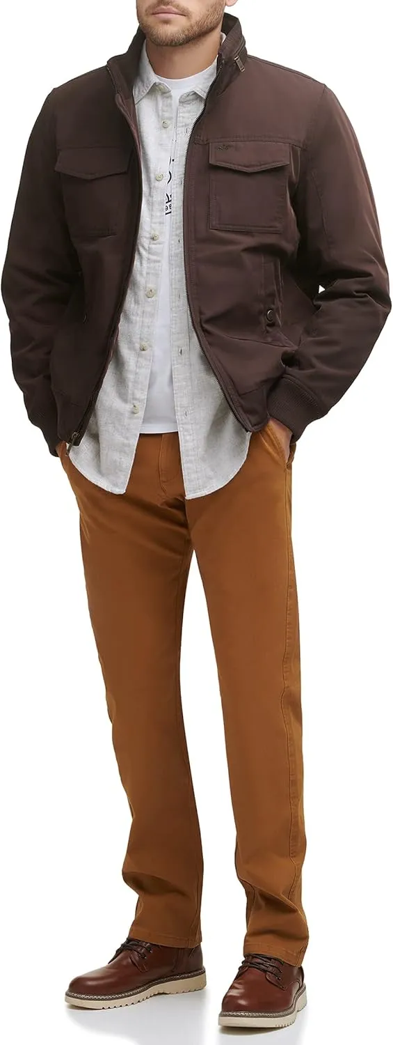 Dockers Men's Quilted Lined Flight Bomber Jacket