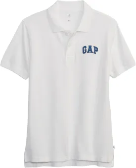 GAP Boys' Short Sleeve Logo Polo Shirt