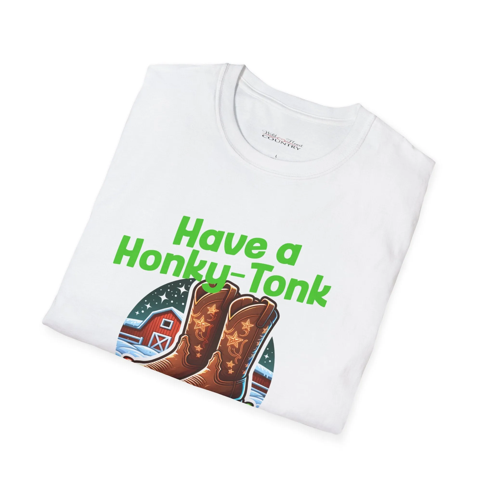 Honky-Tonk Holiday Cheer T-Shirt, Christmas Tee, Country Christmas Shrit