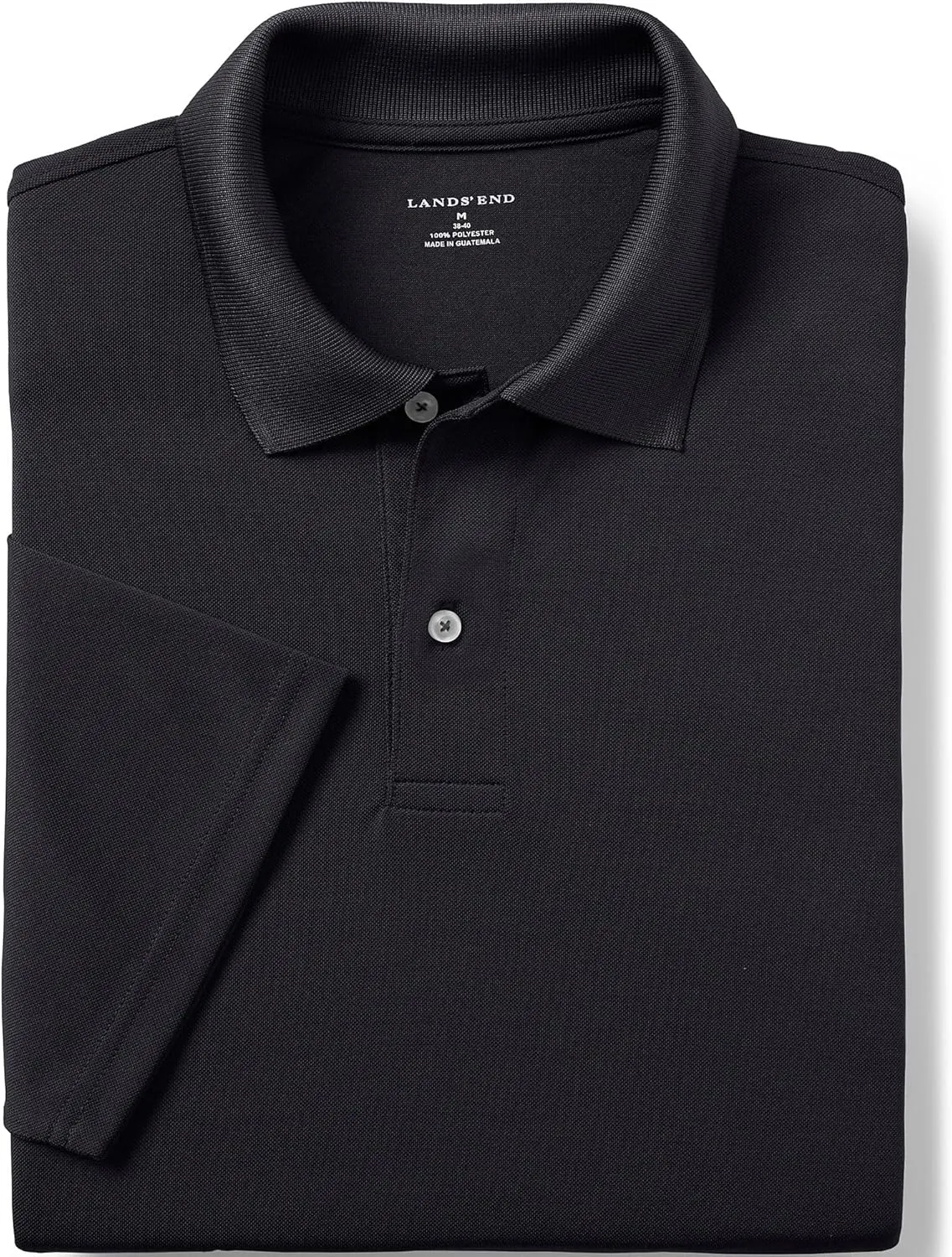 Lands' End Men's Short Sleeve Polyester Polo