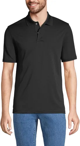 Lands' End Men's Short Sleeve Polyester Polo