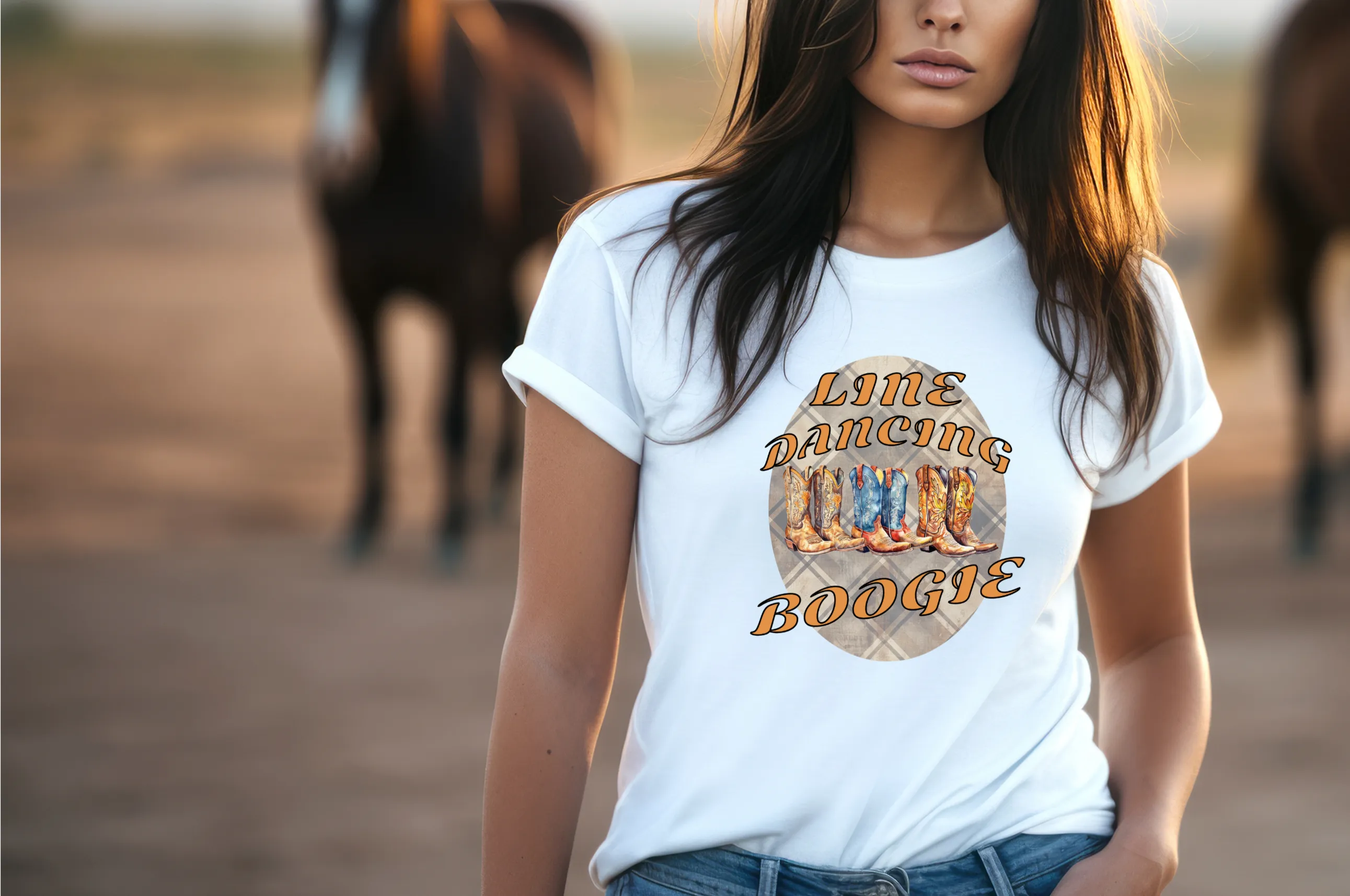Line Dancing Boogie T-Shirt, Line Dancing Tee, Country Music T-Shirt, Western Shirt