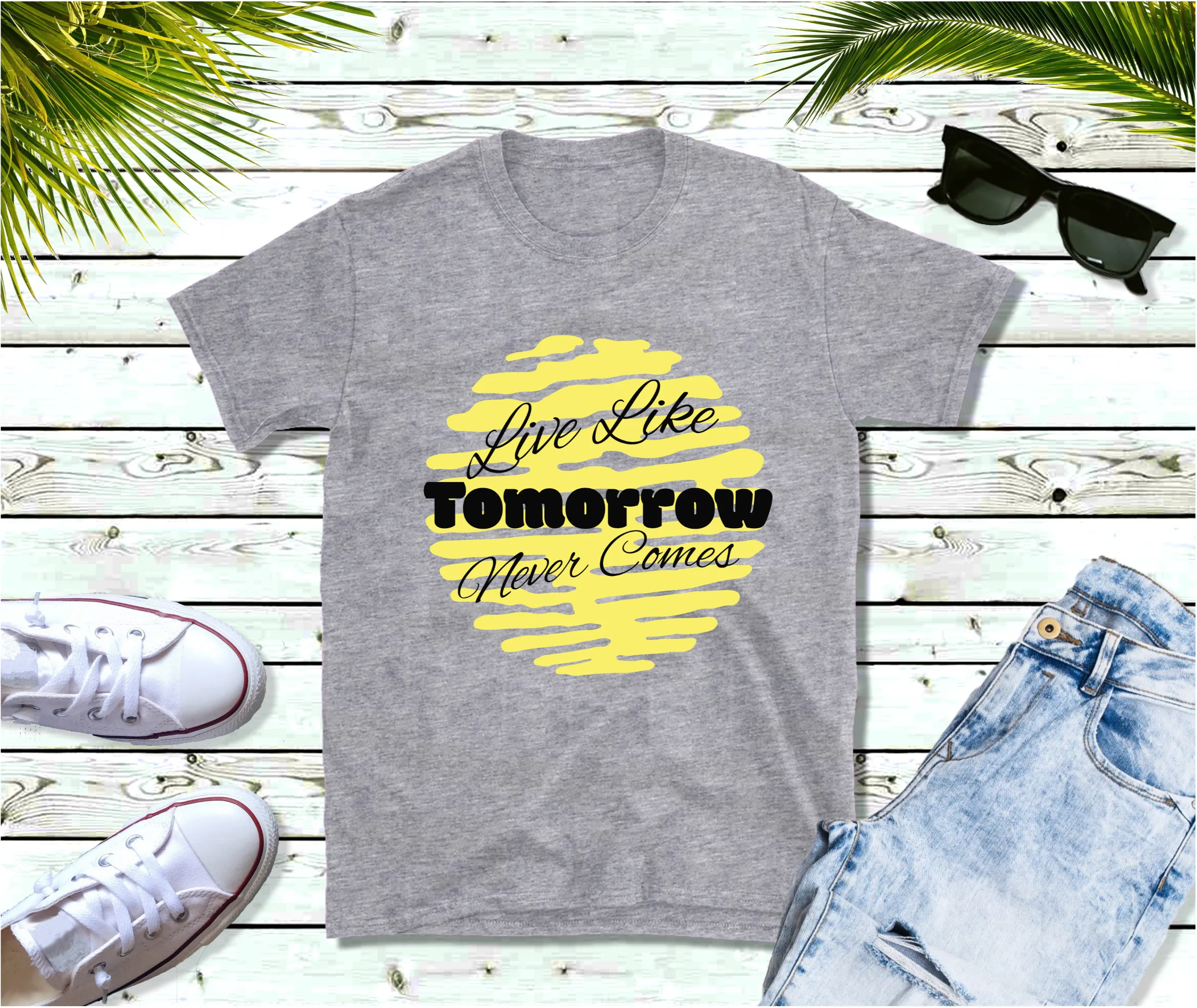 Live Like Tomorrow Never Comes T-Shirt, Lyric T-shirt, Country Music Shirt