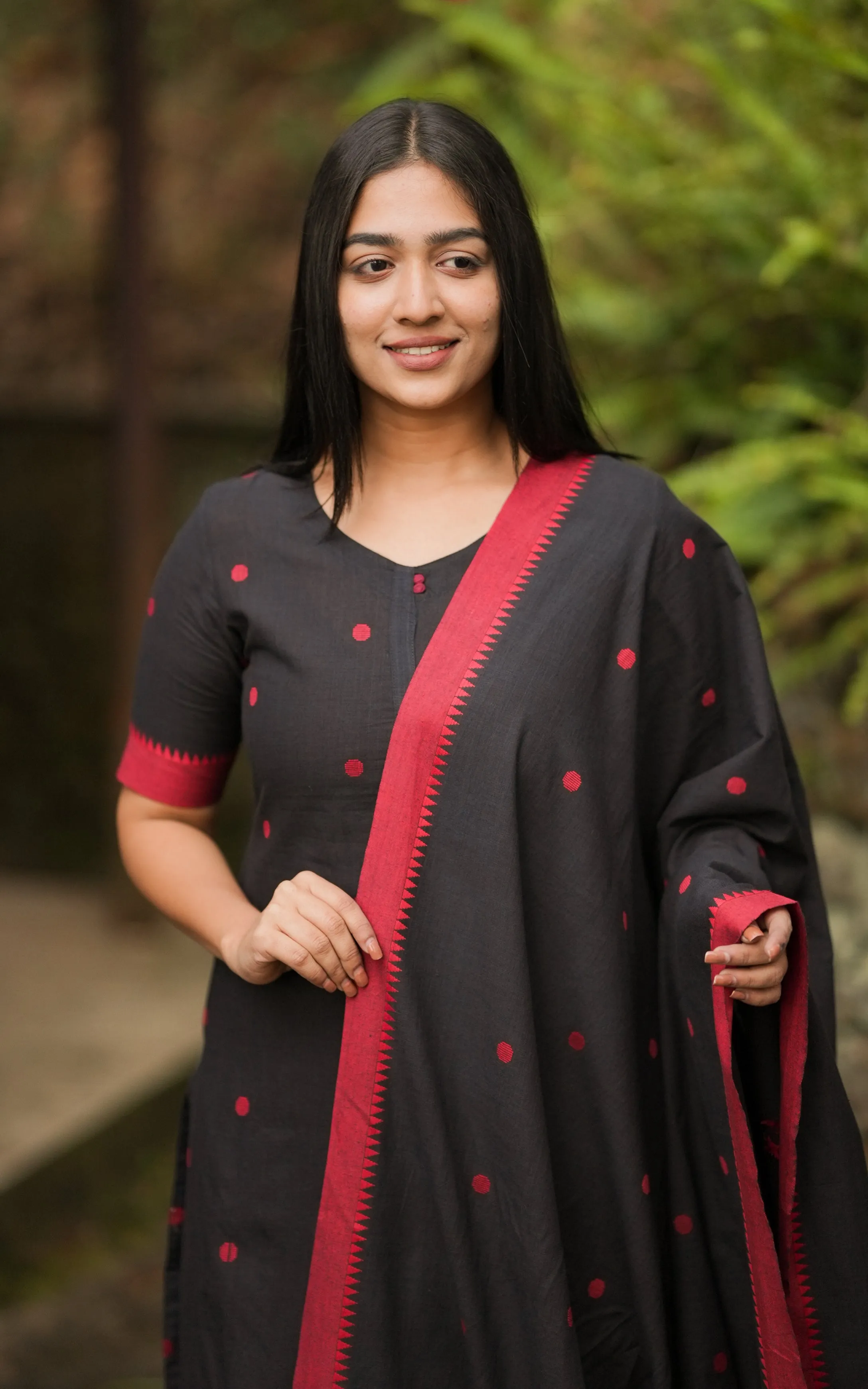 Mayura Maroon (Kurti Pant Dupatta)