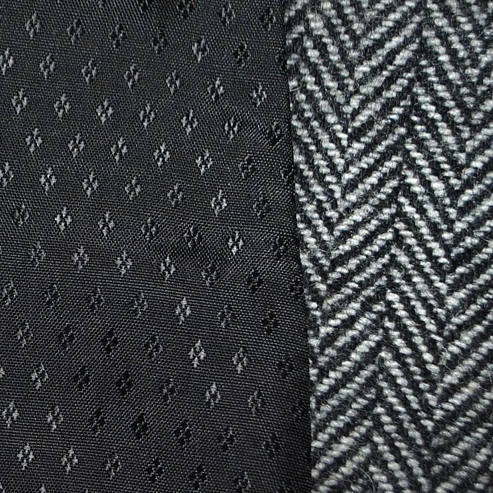 Mens 50% Wool Tweed Vest, Full Back with Fabric Belt, 4 Pockets, Herringbone Pattern, Grey