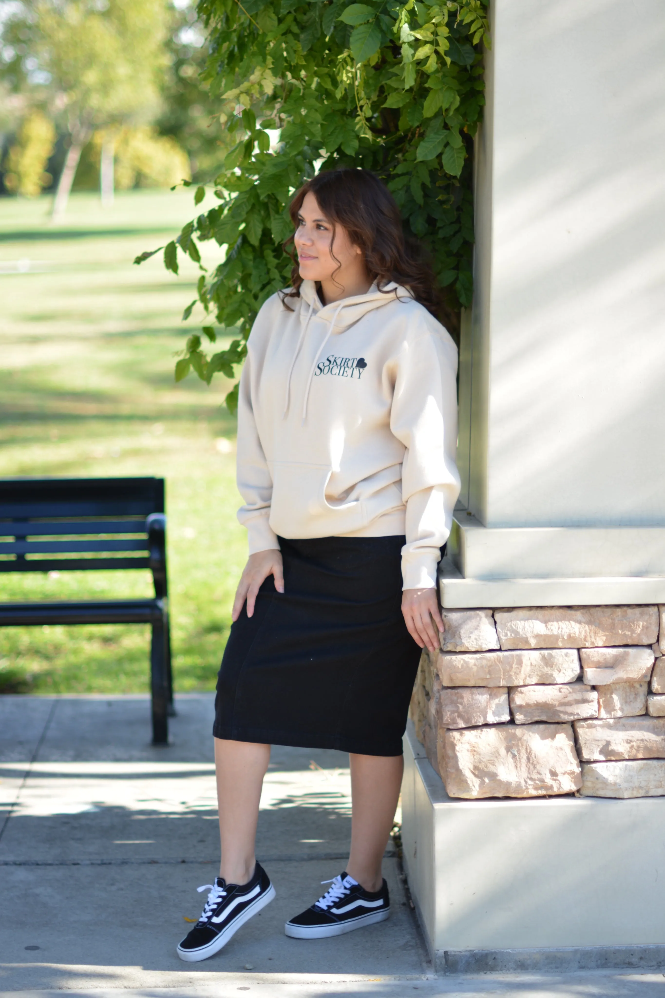 Pompeii New Black Denim Skirt (Skirt Society Exclusive)