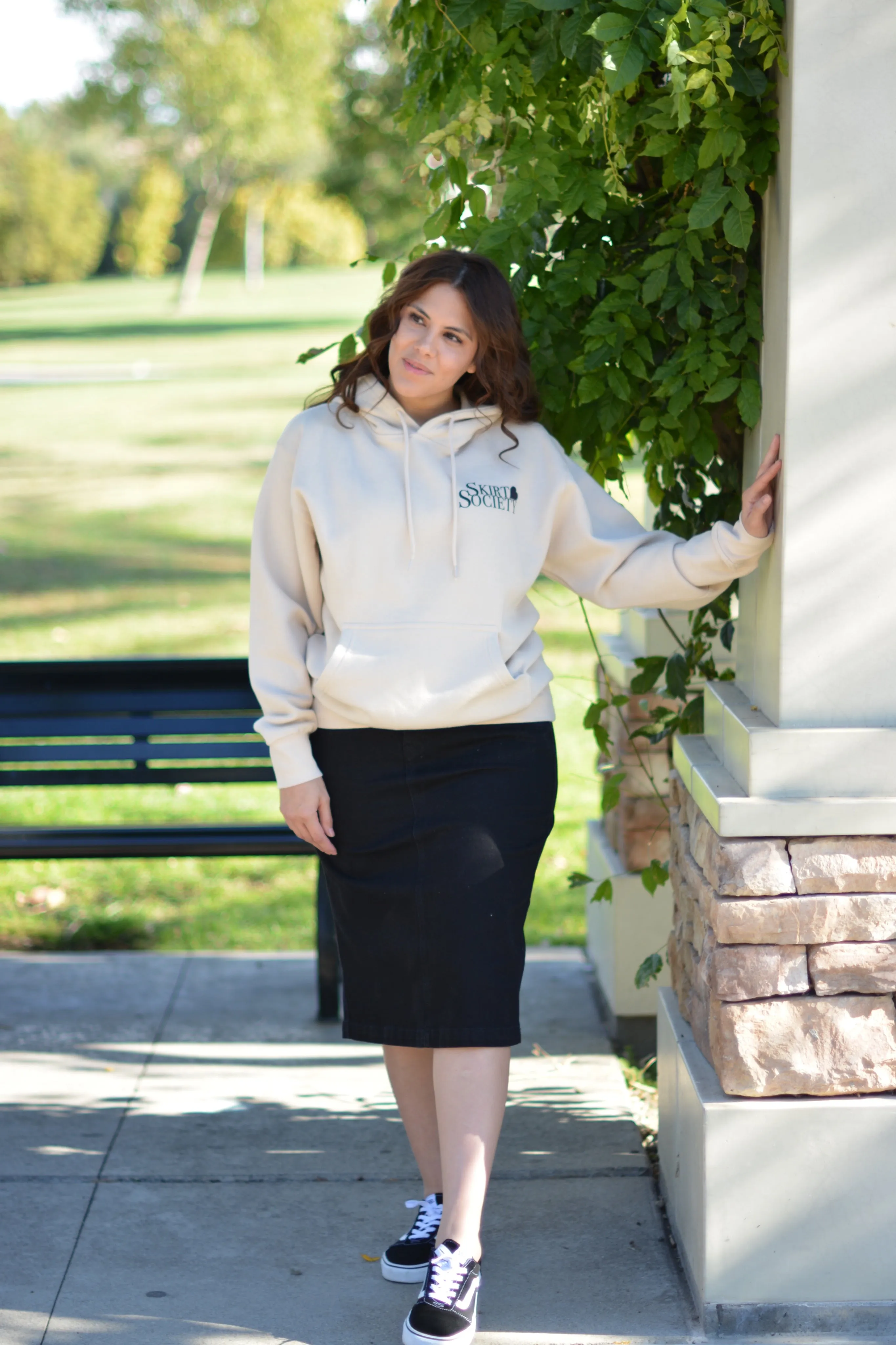Pompeii New Black Denim Skirt (Skirt Society Exclusive)