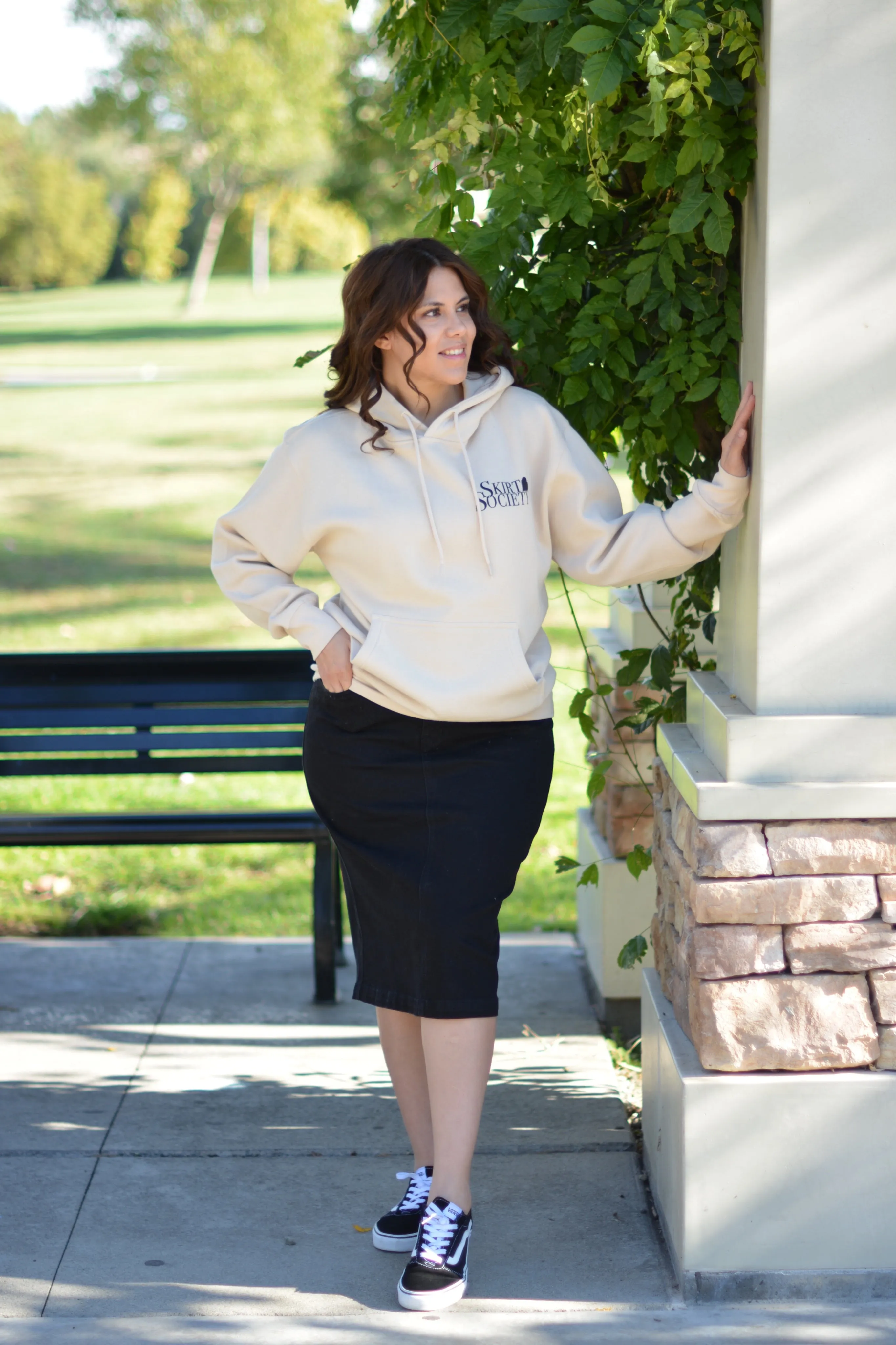 Pompeii New Black Denim Skirt (Skirt Society Exclusive)