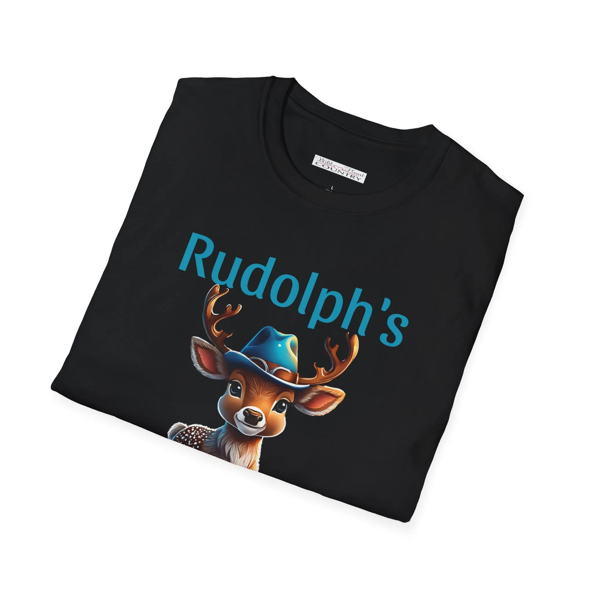 Rudolph's Rodeo Tee, Christmas T-Shirt, Country Christmas shirt, Christmas Graphic Shirt