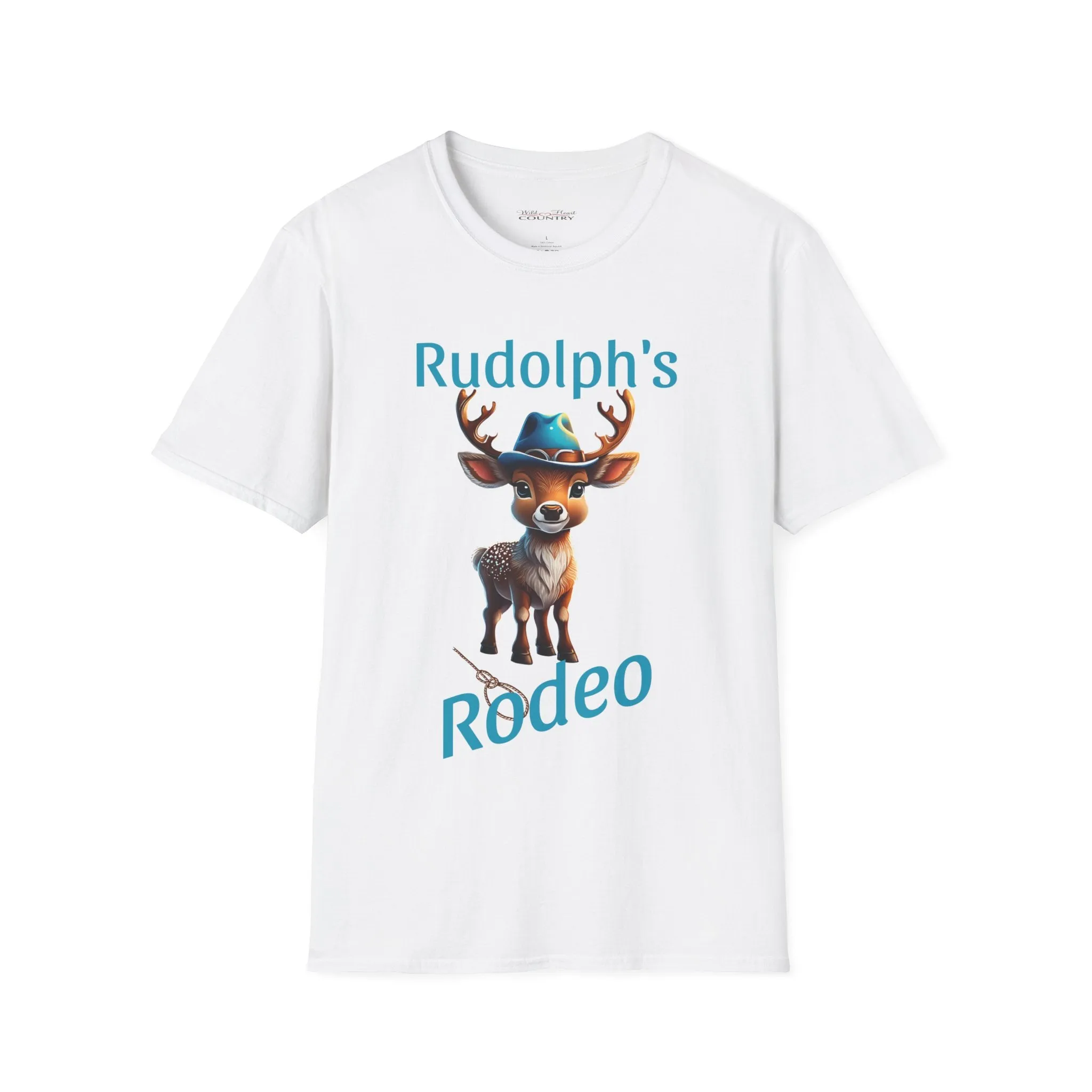 Rudolph's Rodeo Tee, Christmas T-Shirt, Country Christmas shirt, Christmas Graphic Shirt