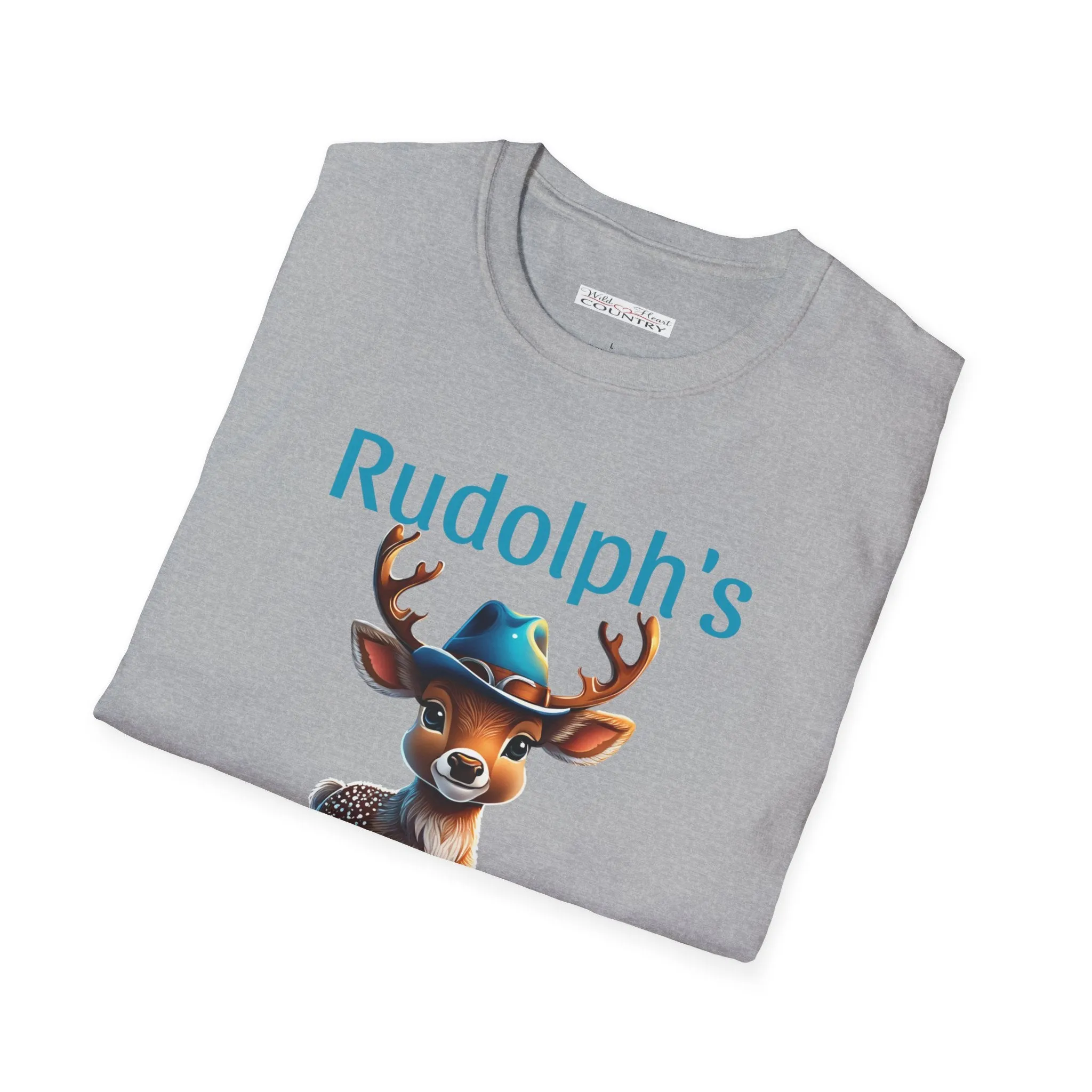 Rudolph's Rodeo Tee, Christmas T-Shirt, Country Christmas shirt, Christmas Graphic Shirt