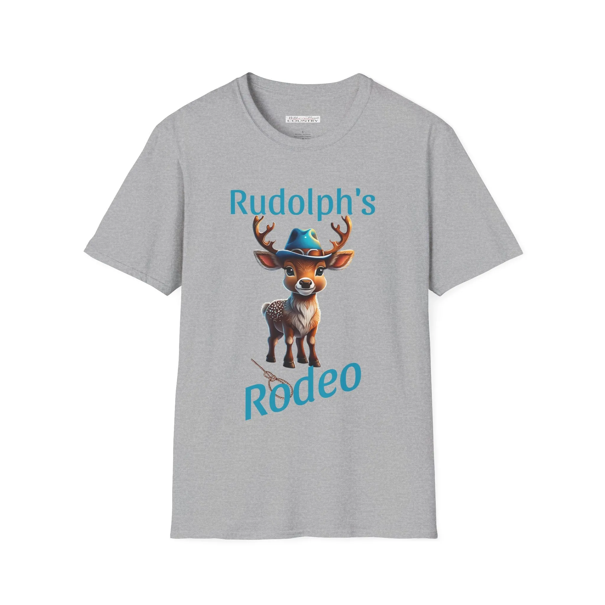 Rudolph's Rodeo Tee, Christmas T-Shirt, Country Christmas shirt, Christmas Graphic Shirt