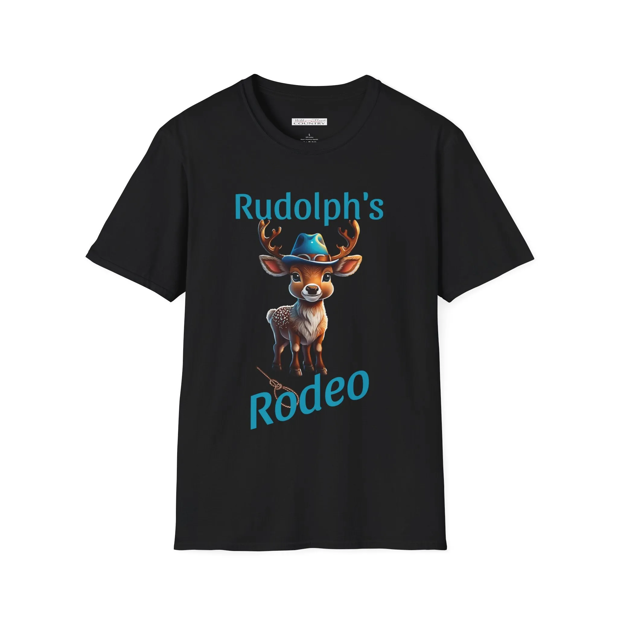 Rudolph's Rodeo Tee, Christmas T-Shirt, Country Christmas shirt, Christmas Graphic Shirt