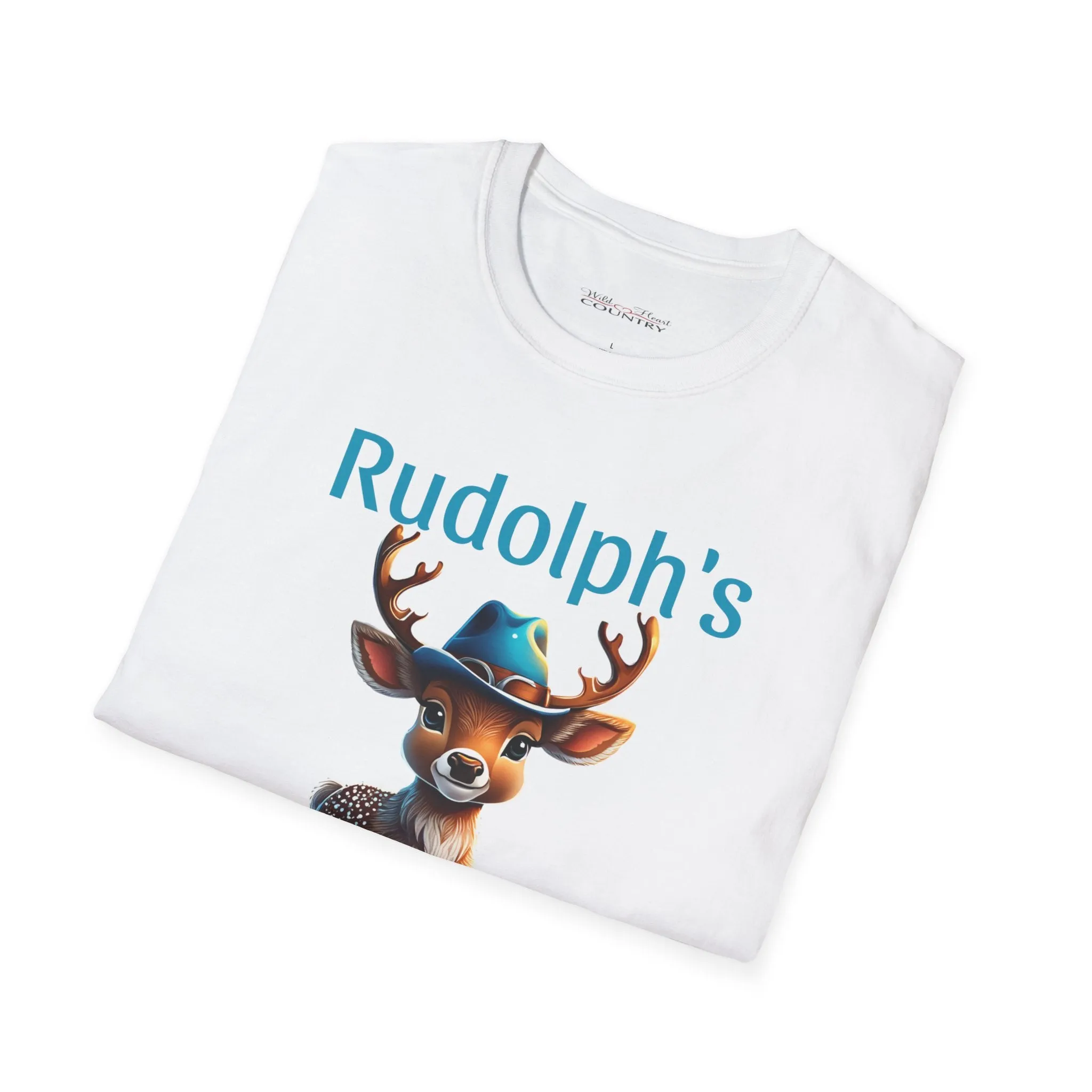 Rudolph's Rodeo Tee, Christmas T-Shirt, Country Christmas shirt, Christmas Graphic Shirt
