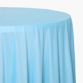 Scuba 120" Round Tablecloth - Baby Blue