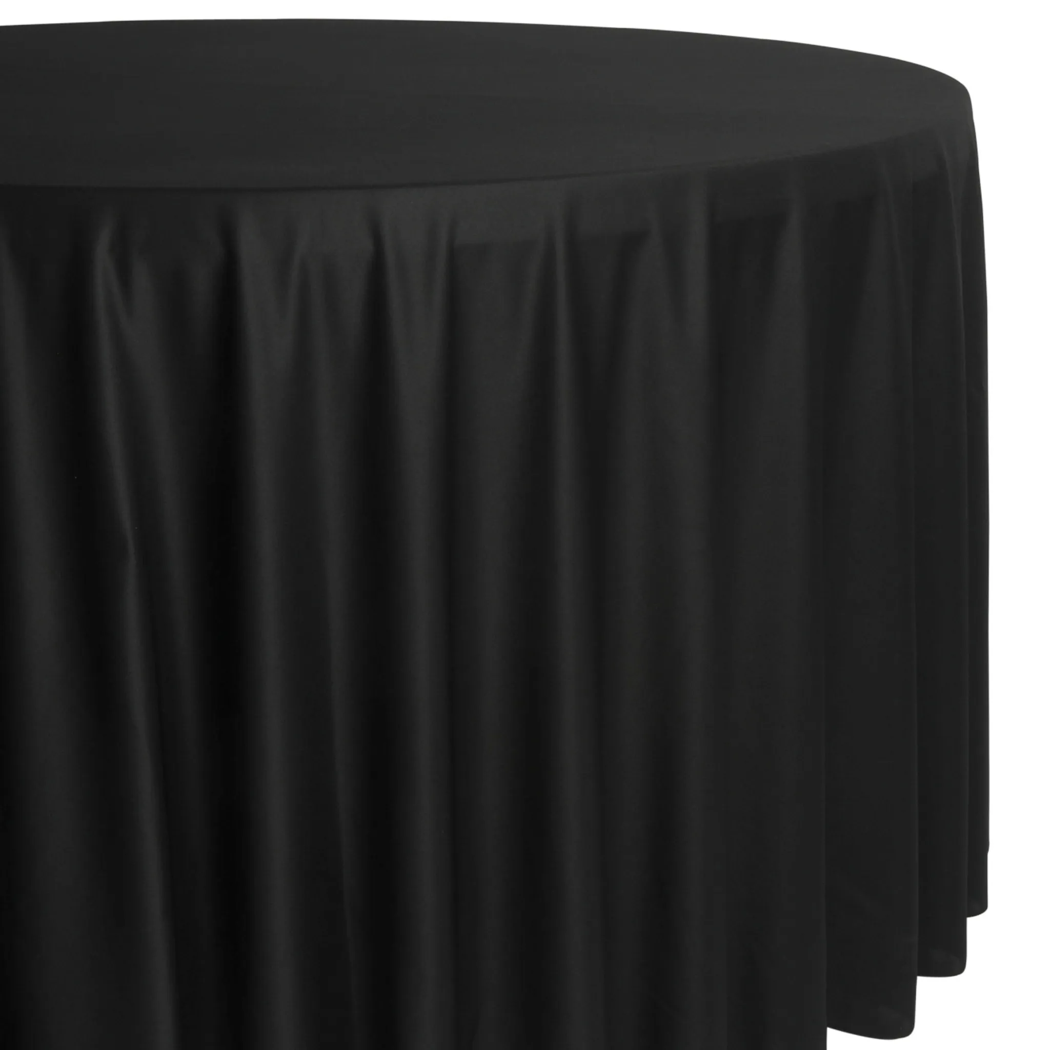 Scuba 120" Round Tablecloth - Black