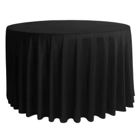 Scuba 120" Round Tablecloth - Black