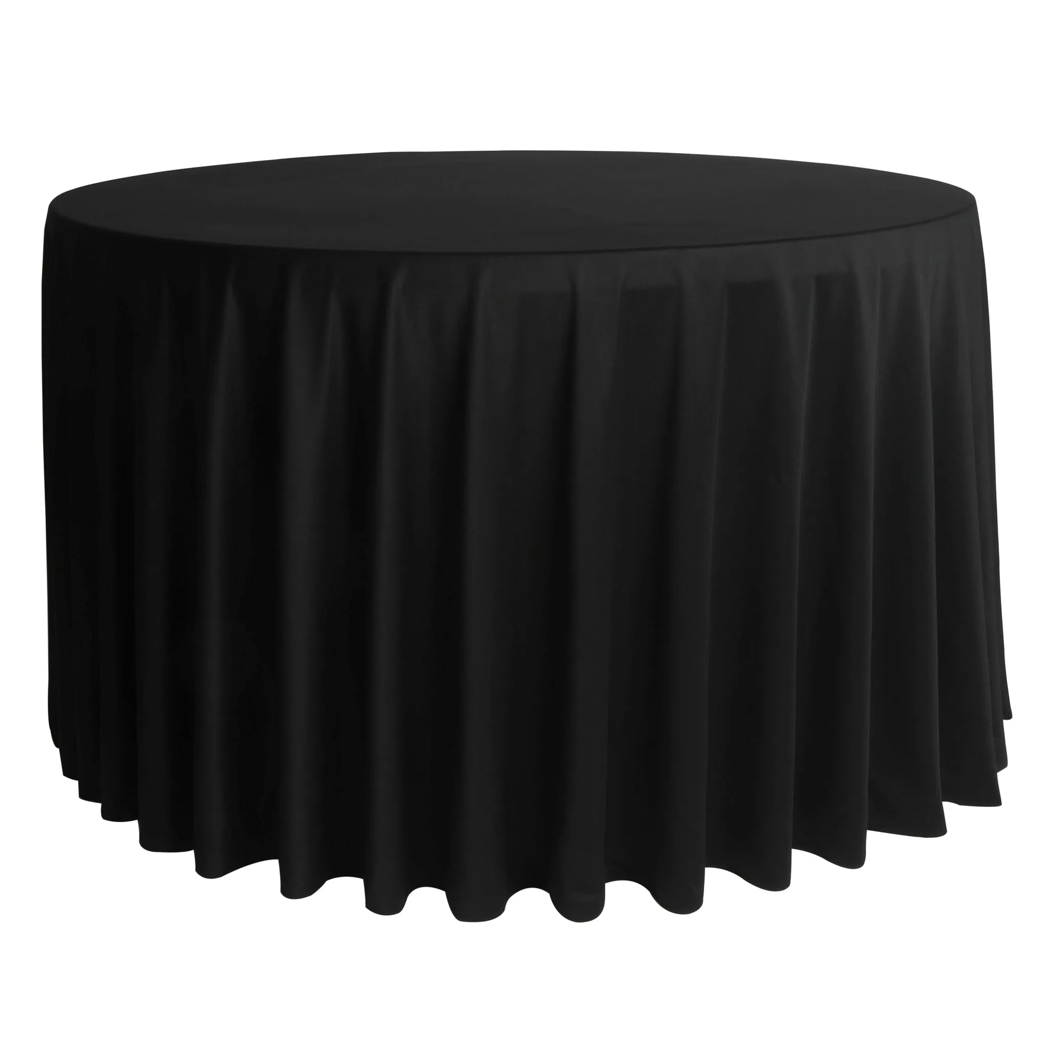 Scuba 120" Round Tablecloth - Black