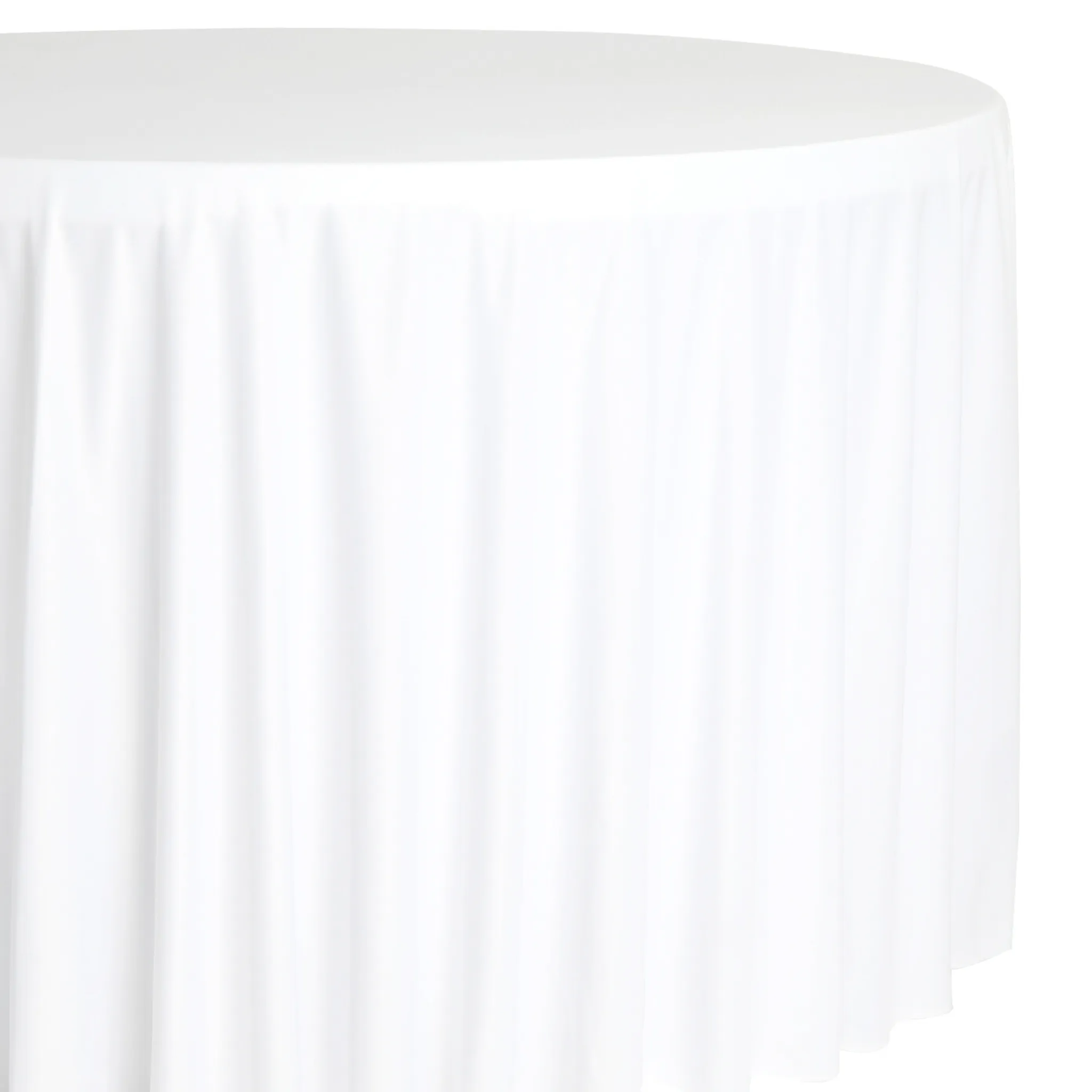 Scuba 120" Round Tablecloth - White