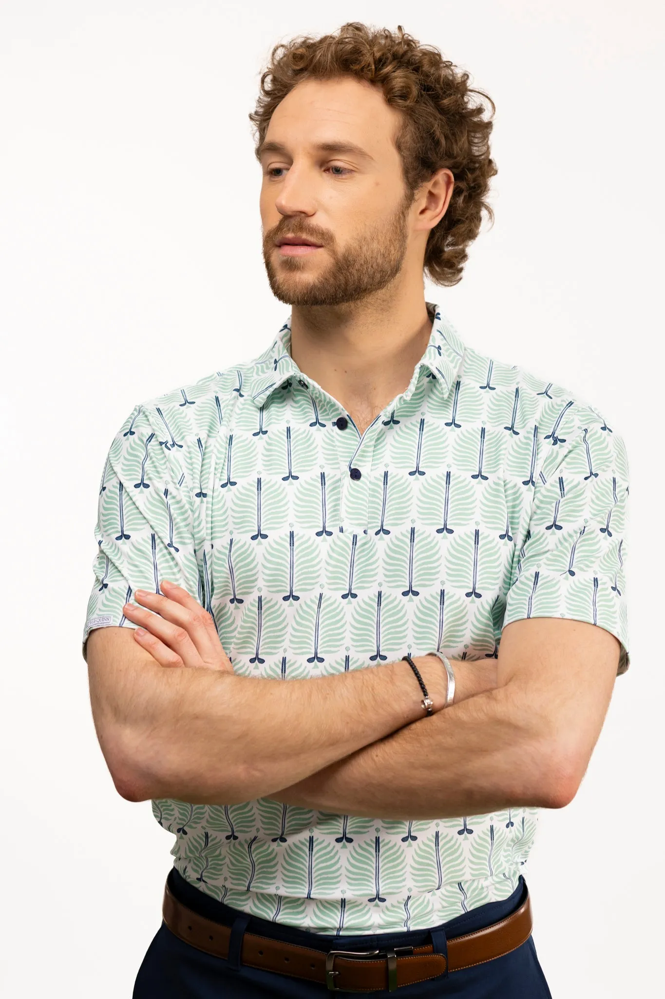 The Smitty Polo - Club Palm Green