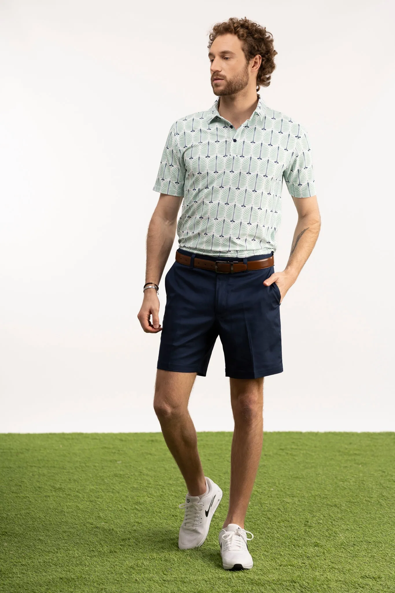 The Smitty Polo - Club Palm Green
