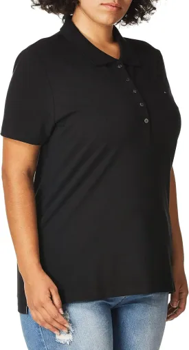 Tommy Hilfiger Women's Solid Short Sleeve Pique Polo Shirt