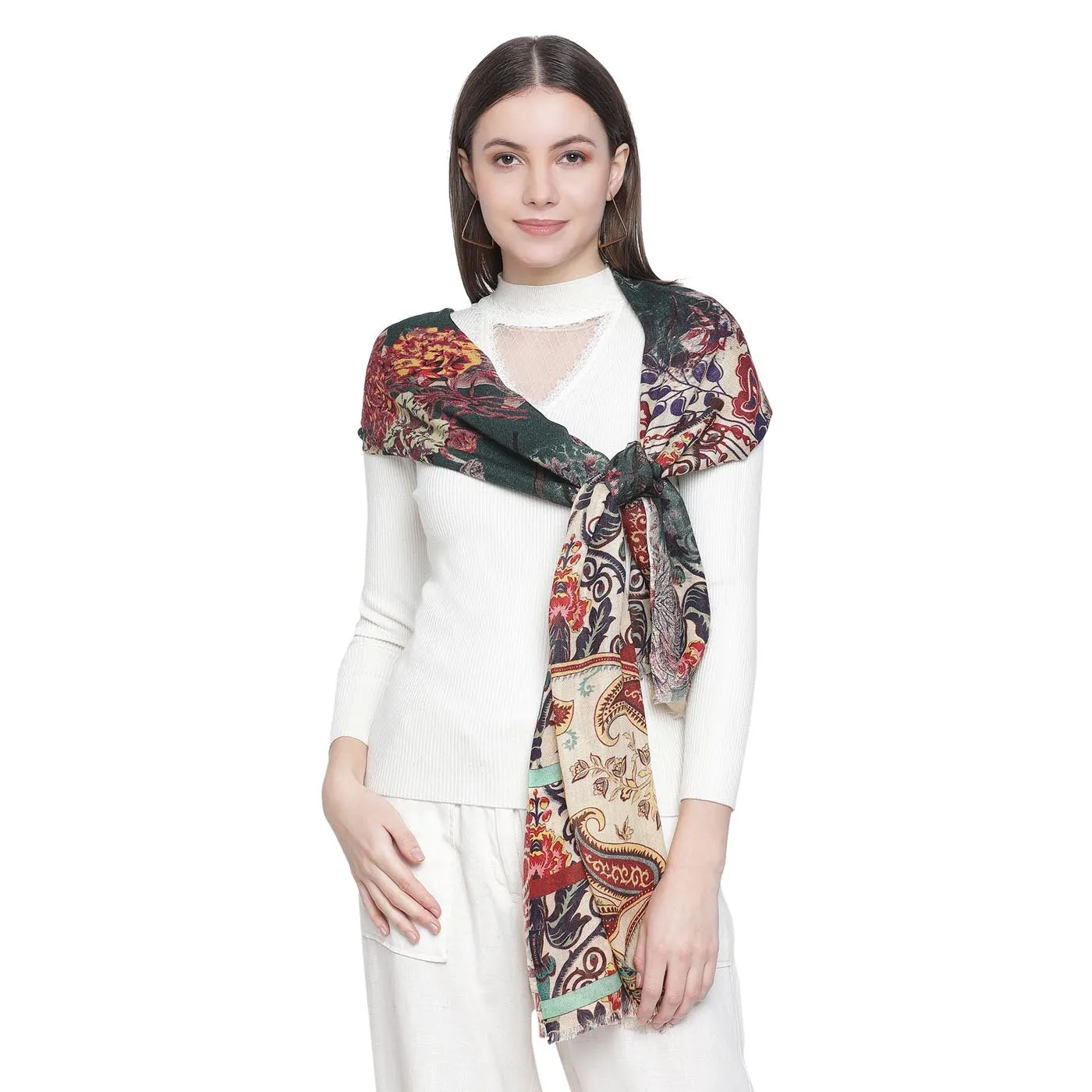 Vintage Garden Cashmere Stole